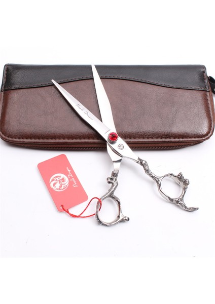 Z9100 Hong D 6n Z9100 6 "440C Kırmızı Profesyonel Insan Saç Makas Kuaförlük Kesme Makası Inceltme Makas Salon Tarzı Aracı Ejderha Kolu (Yurt Dışından) indirimleri