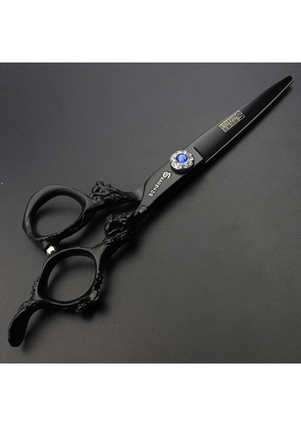 6 Inç Kesim Japonya 440C Profesyonel Kuaförlük Makas Ejderha Kolu Saç Makas 5.5/6/7 Inç Berber Dükkanı Makas Kesme Aleti (Yurt Dışından)