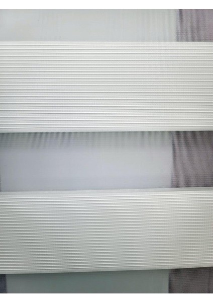 Mikro Pliseli Stor Zebra Perde Beyaz Mz483