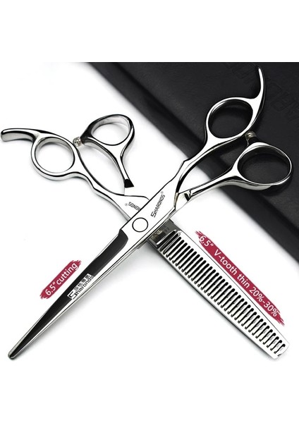 6.5 Inç 2 Adet Kuaförlük Makas 5.5/6/6.5/7/7.5 Inç Berber Saç Kesimi Makas Kesme Aksesuarları Seti Saç Malzemeleri Japonya Kesme Kuaför (Yurt Dışından)