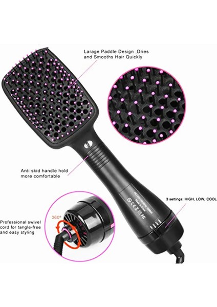 Kutusu ile Ab Tak Saç Kurutma Makinesi Fırçası Bir Adım Saç Üfleme Fırçası Elektrikli Sıcak Hava Fırçası Seyahat Fön Makinesi Tarak Profesyonel Saç Kurutma Makinesi Saç Fırçası (Yurt Dışından) modelleri