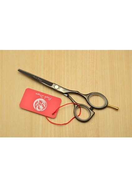 1 Çift No Case 5.5 ''16 cm Mor Ejderha 440C Siyah Renk Profesyonel Insan Saç Makas Kuaförlük Kesme Makası Inceltme Makas Z1014 (Yurt Dışından) modelleri