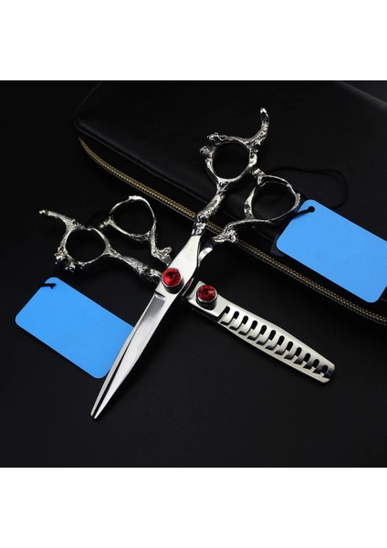 Kesme Makası Logoyu Özelleştir Jp 440C 6 '' Lüks Makas Ejderha Kesim Saç Makas Kesme Berber Saç Kesimi Inceltme Makası Kuaför Makası (Yurt Dışından)