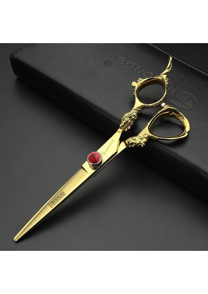 6 Inç Kesim Japonya 440C Profesyonel Kuaförlük Makas Ejderha Kolu Saç Makas 5.5/6/7 Inç Berber Dükkanı Makas Kesme Aleti (Yurt Dışından)