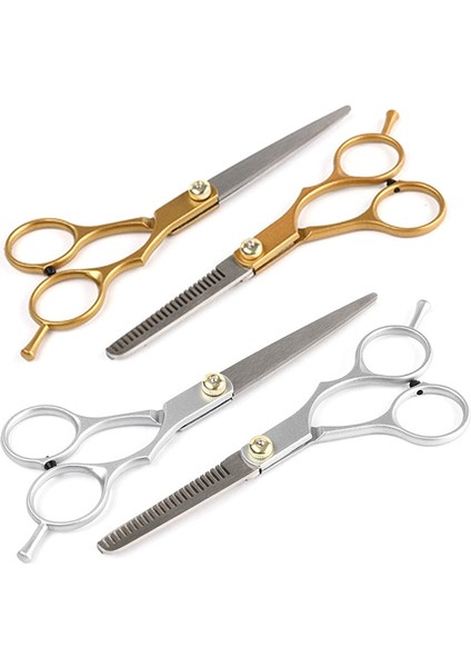 Altın Diş Makas Profesyonel Altın 6.0 Inç Paslanmaz Çelik Berber Saç Kesme Inceltme Makas Makas Kuaförlük Seti Saç Makas (Yurt Dışından) fiyatları
