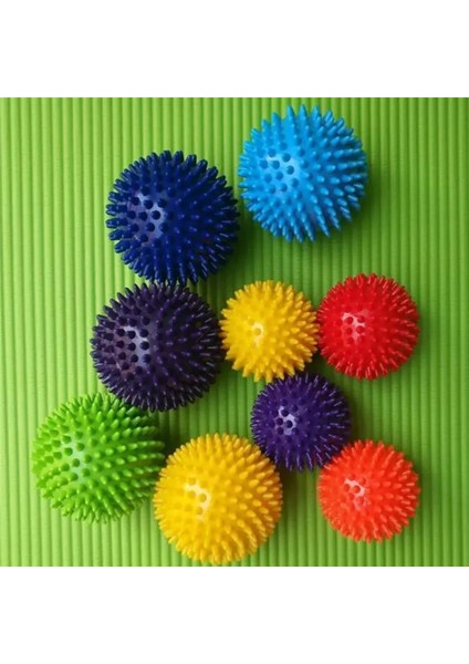 Mor 1 Adet 7.5 cm El Manyetik Terapi Dikenli El Masaj Topu Basınç Tahliye Tetik Noktası Cep Masajı Sağlık Aracı (Yurt Dışından)