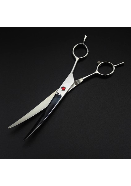 9 Inç Profesyonel Japonya 440C 6/7/8/9 '' Gümüş Evcil Köpek Bakım Kavisli Saç Makas Kesme Makası Evcil Hayvan Berber Kuaförlük Makas (Yurt Dışından)