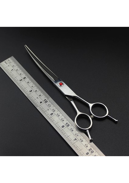 9 Inç Profesyonel Japonya 440C 6/7/8/9 '' Gümüş Evcil Köpek Bakım Kavisli Saç Makas Kesme Makası Evcil Hayvan Berber Kuaförlük Makas (Yurt Dışından)