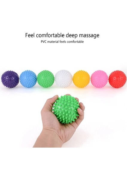 02 7cm Fitness Pvc El Masaj Topu Dayanıklı Pvc Tabanlar Kirpi Duyusal Eğitim Kavrama Topu Taşınabilir Fizyoterapi Topu 7cm 9cm (Yurt Dışından) modelleri