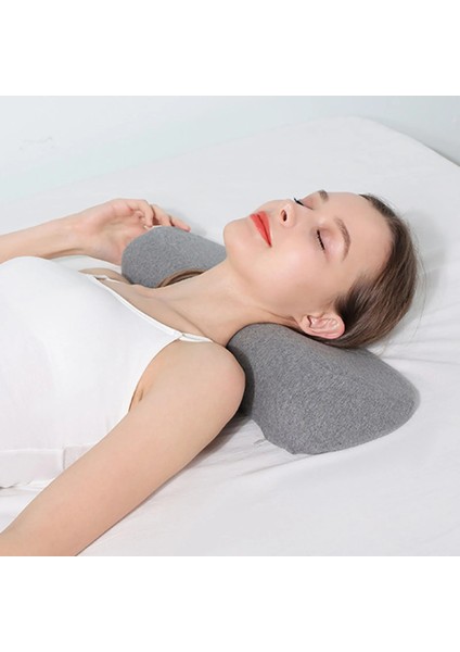 Ortopedik Mide Uyuyanlar Için Gri Servikal Yastık Bellek Köpük Stres Giderici Relax Masaj Yastığı Duruş Düzeltici Cihaz (Yurt Dışından) modelleri