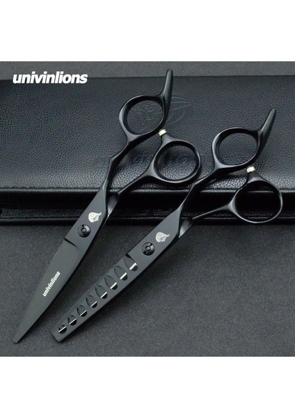6049 Kit Kutusu Univinlions 6 "janpan Çelik Profesyonel Saç Kesme Makası Berberler Saç Inceltme Makası Berberler Kuaför Makası Seti (Yurt Dışından)