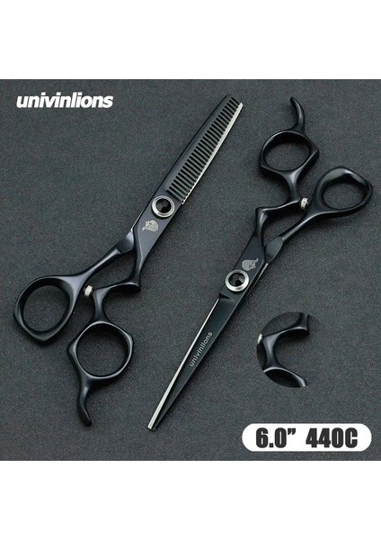 6049 Kit Kutusu Univinlions 6 "janpan Çelik Profesyonel Saç Kesme Makası Berberler Saç Inceltme Makası Berberler Kuaför Makası Seti (Yurt Dışından)