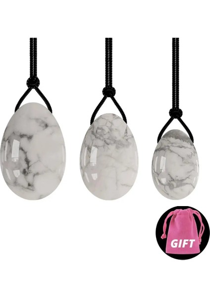 Delinmemiş Set Doğal Yeşim Yoni Yumurta Seti Vajinal Sıkma Aşk Yumurta Kegel Egzersiz Beyaz Howlite Yoni Yumurta Doğal Taş Kristal Yoni Değnek (Yurt Dışından) fırsatları