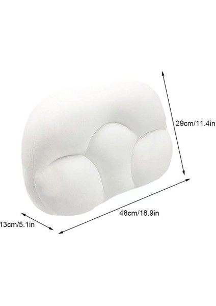 Kasa-Beyaz 1pc Vücut Masajı Çok Yönlü Uyku Yastığı Boyun Masajı Uyku Bellek Köpük Yumurta Şekilli Kafa Masaj Yastığı Kafa Masajı Sağlık (Yurt Dışından) modelleri