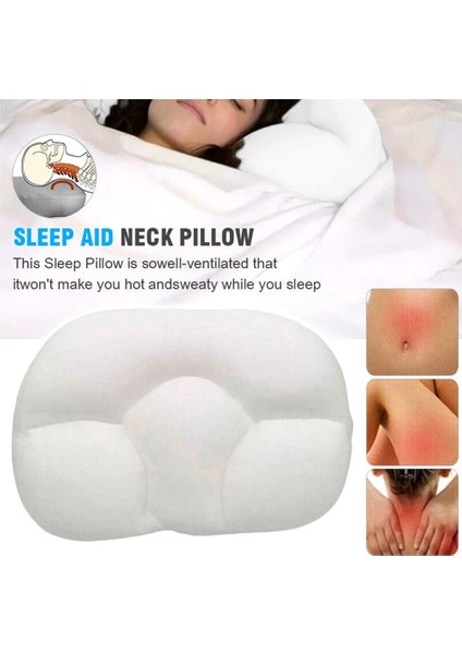 Kasa-Beyaz 1pc Vücut Masajı Çok Yönlü Uyku Yastığı Boyun Masajı Uyku Bellek Köpük Yumurta Şekilli Kafa Masaj Yastığı Kafa Masajı Sağlık (Yurt Dışından) indirimleri