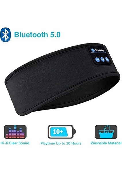 Siyah Kafa Bandı Fone Bluetooth Kulaklık Spor Uyku Bandı Elastik Kablosuz Kulaklıklar Müzik Göz Maskesi Kablosuz Bluetooth Kulaklık Kafa Bandı (Yurt Dışından) fiyatları