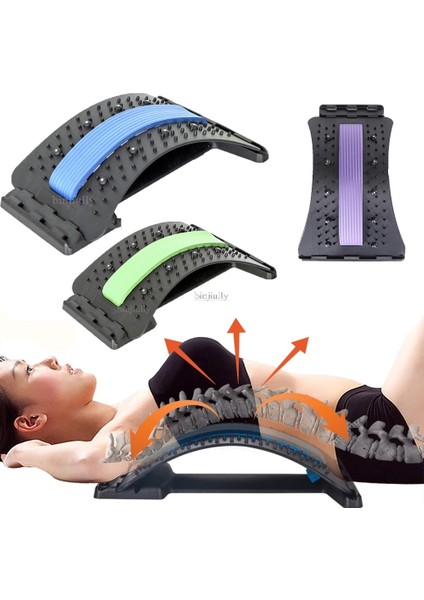 Manyetik-Mavi Geri Streç Ekipmanları Masaj Massageador Sihirli Sedye Fitness Bel Desteği Gevşeme Omurga Ağrısı Giderici (Yurt Dışından)
