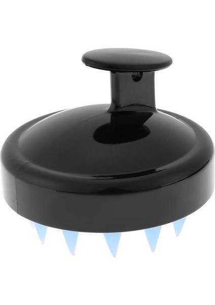 Siyah 1 Adet Masaj Fırçası Saç Yıkama Fırçası Silikon Kafa Vücut Masajı Tarak Silikon Akupunktur Noktası Masaj Rahatlatıcı Fırça Araçları (Yurt Dışından)