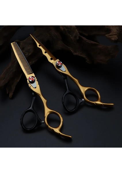 Set Profesyonel Japonya Çelik 6 '' 7 Renk Alev Mücevher Saç Makas Seti Kesme Berber Saç Kesimi Inceltme Makası Kuaförlük Makas (Yurt Dışından) fiyatları