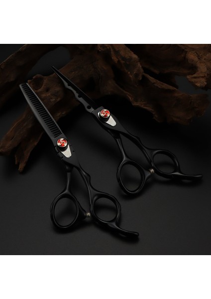 Set Profesyonel Japonya Çelik 6 '' 7 Renk Alev Mücevher Saç Makas Seti Kesme Berber Saç Kesimi Inceltme Makası Kuaförlük Makas (Yurt Dışından) indirimleri