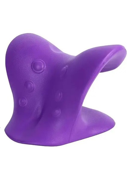 Mor Boyun Sedye Omuz Masajı Servikal Omurga Streç Yerçekimi Kas Gevşeme Çekiş Yastık Ağrıyı Rahatlatmak Omurga Düzeltme (Yurt Dışından)