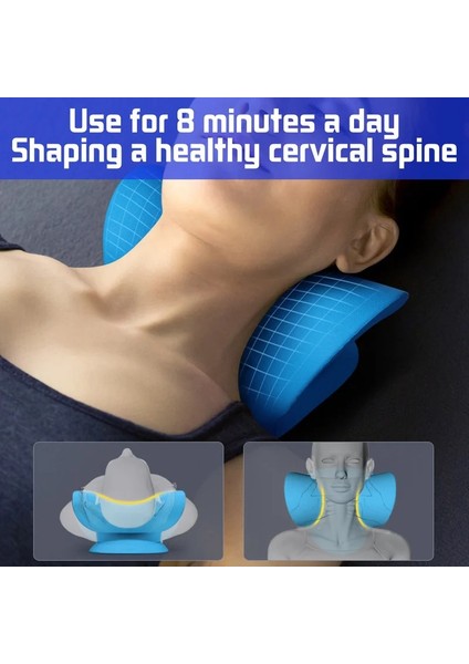 Mor Boyun Sedye Omuz Masajı Servikal Omurga Streç Yerçekimi Kas Gevşeme Çekiş Yastık Ağrıyı Rahatlatmak Omurga Düzeltme (Yurt Dışından) modelleri
