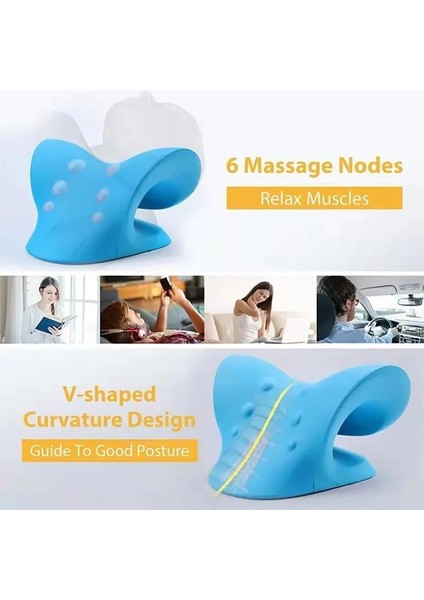 Mor Boyun Sedye Omuz Masajı Servikal Omurga Streç Yerçekimi Kas Gevşeme Çekiş Yastık Ağrıyı Rahatlatmak Omurga Düzeltme (Yurt Dışından) indirimleri