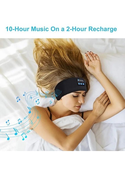 Siyah Kafa Bandı Fone Bluetooth Kulaklık Spor Uyku Bandı Elastik Kablosuz Kulaklıklar Müzik Göz Maskesi Kablosuz Bluetooth Kulaklık Kafa Bandı (Yurt Dışından) fırsatları