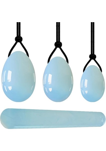 Tip 1 Opalite Yoni Yumurta Yeşim Vajinal Top Seti Doğal Taş Yumurta Yoni Masaj Değnek Kadın Kegel Egzersiz Vajinal Kas Sıkın Egzersiz (Yurt Dışından)