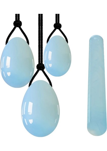 Tip 1 Opalite Yoni Yumurta Yeşim Vajinal Top Seti Doğal Taş Yumurta Yoni Masaj Değnek Kadın Kegel Egzersiz Vajinal Kas Sıkın Egzersiz (Yurt Dışından)