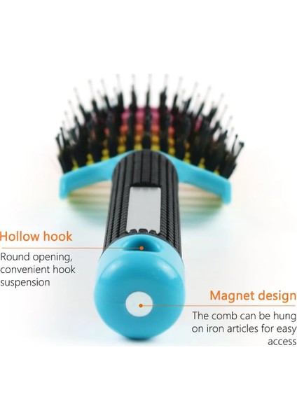 Pembe Pop Saç Fırçası Saç Derisi Masaj Tarak Kafa Masaj Tarak Sihirli Dolaşık Açıcı Kuaförlük Şekillendirici Araçları Salon Kuaför Tarak Kıvırcık Detangle (Yurt Dışından) indirimleri