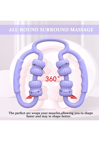 Danlu Kas Masaj Silindiri - Mor (Yurt Dışından)