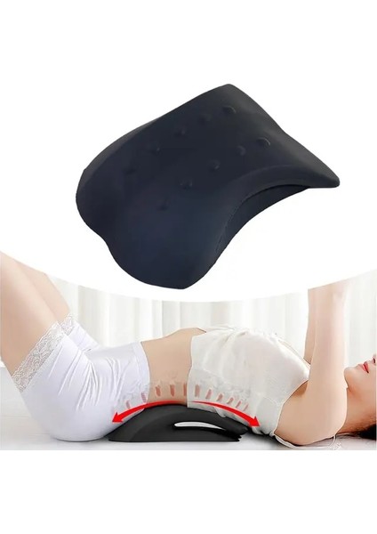 Ev Yogası Için Koyu Gri Sırt Sedye Desteği Omurga Güverte Masajı (Yurt Dışından)