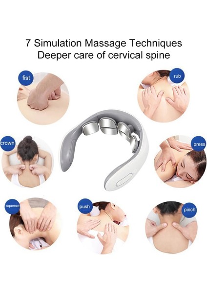 6 Kafa Boyun Masajı 9 Seviye Yoğunluk Masajı Isı ile Geri Boyun Masajı Akıllı Masaj Doğum Günü Hediyeleri Erkekler Kadınlar Için (Yurt Dışından) modelleri