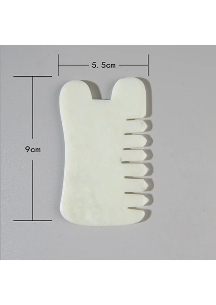 Stil B Hünnap Yeşil Doğal Yeşim Guasha Yüz Kazıyıcı Kafa Masaj Tarak Gua Sha Kazıma Saç Tarak Saç Derisi Bakımı Masaj Aracı Spa Tetik Nokta Terapisi (Yurt Dışından)