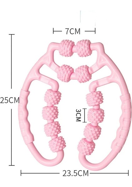 Mor-D Halka Şeklindeki Bacak Kelepçe Masajı Rahatlatıcı Plastik Bacak Rulo Rulo Bar Yoga Dört Tekerlekli Masaj Halka Şeklindeki Bacak Kelepçesi (Yurt Dışından)