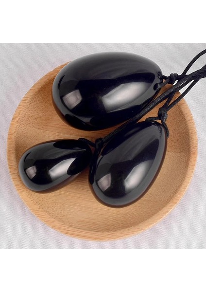 Siyah L Siyah Obsidyen Yoni Yumurta Doğal Yeşim Masaj Kristal Taş Kegel Egzersiz Vajinal Kas Masajı Ben Wa Topları Masaj Topu (Yurt Dışından) modelleri
