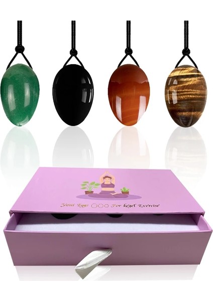 Kuyruk Piercing 06 Doğal Masaj Topu Yoni Yumurta Vajinal Yumurta Yeşim Masajı Kadın Kegel Egzersiz Yumurta Yeşim Taşı Kasları Vajinal Pelvik Sıkma (Yurt Dışından)