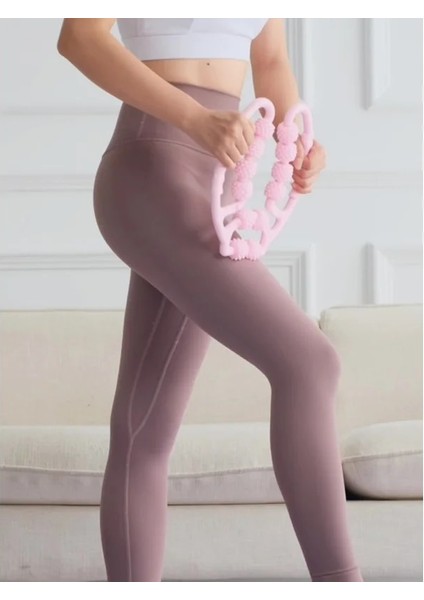 Kiraz Çiçeği Tozu Halka Klipsi Bacak Masajı El Buzağı Masaj Silindiri Kas Gevşeme Rulo Sıska Bacak Yoga Kalın Bacak (Yurt Dışından) fırsatları