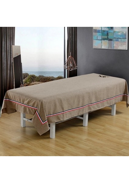 Haki 90CM220CM Yeni Yatak Örtüsü Dört Mevsim Evrensel Güzellik Salonu Yatağı Saf Pamuk Çarşaf Sağlık Spa Özel Yüz Deliği Masaj Masası Için (Yurt Dışından)