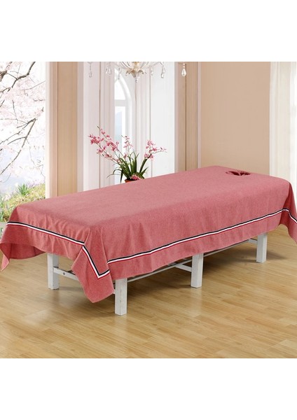 Haki 90CM220CM Yeni Yatak Örtüsü Dört Mevsim Evrensel Güzellik Salonu Yatağı Saf Pamuk Çarşaf Sağlık Spa Özel Yüz Deliği Masaj Masası Için (Yurt Dışından)