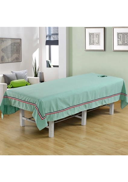 Haki 90CM220CM Yeni Yatak Örtüsü Dört Mevsim Evrensel Güzellik Salonu Yatağı Saf Pamuk Çarşaf Sağlık Spa Özel Yüz Deliği Masaj Masası Için (Yurt Dışından)