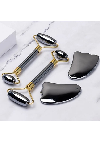Tip 4 Terahertz Yüz Gua Sha Yeşim Rulo Masaj Doğal Taş Guaj Kazıyıcı Guasha Kurulu Yüz Vücut Geri Cilt Bakımı Masaj Aletleri (Yurt Dışından) modelleri