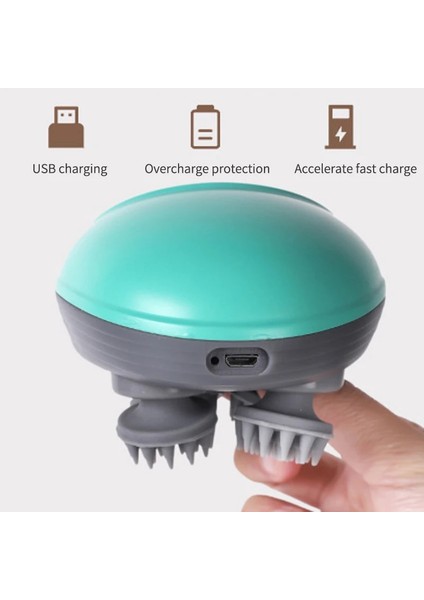 Silverwhite Kutusu Ile Akıllı Kablosuz Baş Masajı Relax Antistres Vücut Masajı Saude Ipx7 Su Geçirmez USB Şarj Vücut Sırt Masajı (Yurt Dışından) fırsatları