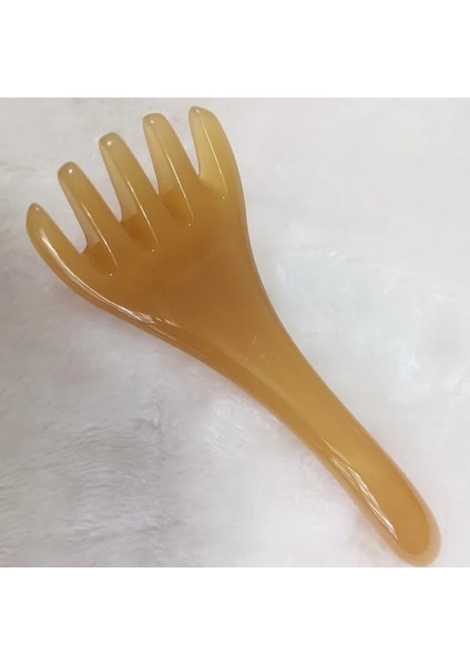 Amber Kafa Masajı Saç Derisi Gua Sha Vücut Boyun Bacak Masajı Beş Pençe Kafa Kazıma Sopa Masaj Kazıma Pençe Masajı Sima (Yurt Dışından)