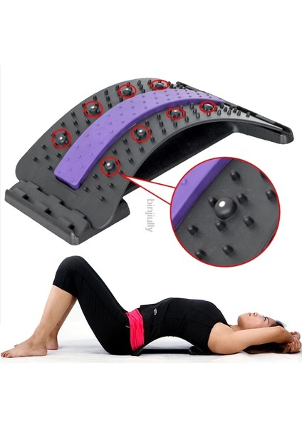 B Manyetik Sırt Masajı Kas Sedye Duruş Düzeltici Streç Relax Sedye Bel Desteği Omurga Ağrısı Rölyef Kayropraktik (Yurt Dışından) fiyatları