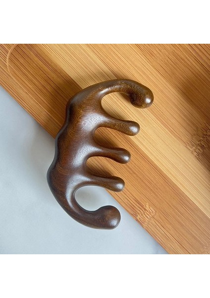 2 Kafa Meridyen Masaj Tarak Yeşil Sandal Ağacı Beş Geniş Diş Tarak Akupunktur Tedavisi Kan Dolaşımı Anti-Statik Pürüzsüz Saç (Yurt Dışından) modelleri