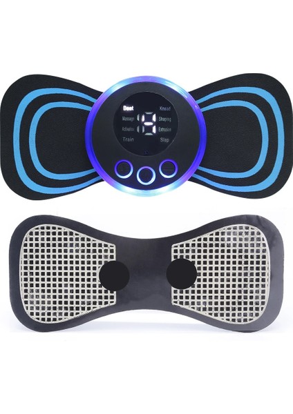 4 Jel Pedleri ile Ems Boyun Sedye Elektrikli Masaj Elektronik Servikal Masaj Yaması Yorgunluğu Gidermek Için 8 Mod Vertebra Masajı Sağlık (Yurt Dışından)