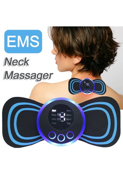 4 Jel Pedleri ile Ems Boyun Sedye Elektrikli Masaj Elektronik Servikal Masaj Yaması Yorgunluğu Gidermek Için 8 Mod Vertebra Masajı Sağlık (Yurt Dışından) modelleri