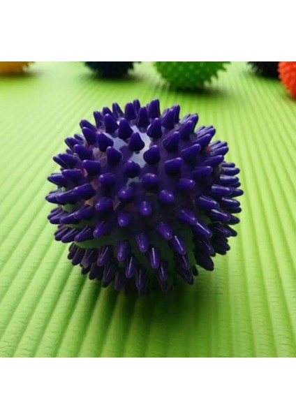 Siyah 7.5 cm Dikenli Masaj Topu El Ayak Vücut Ağrısı Stres Masajı Rölyef Tetik Noktası Sağlık Spor Oyuncak Rastgele Renk (Yurt Dışından)